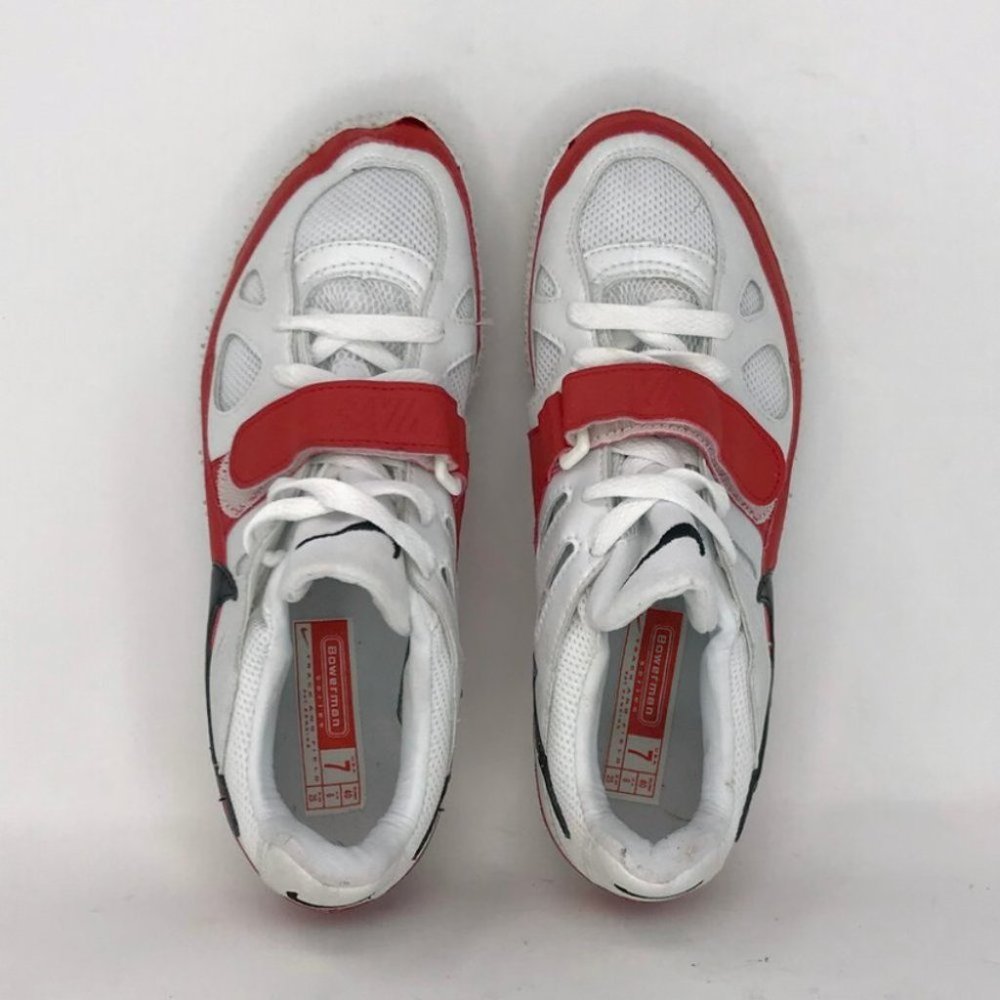 mens nike red and white shoes